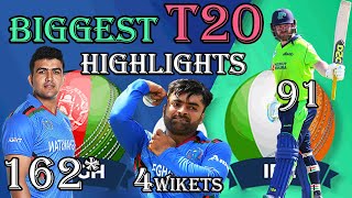 T20 Best Highlights || Afghanistan vs Ireland || T20 Record Score