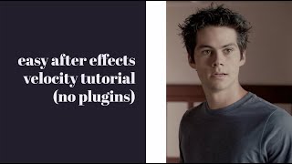 Easy After Effects Smooth Velocity Tutorial (No Plugins)