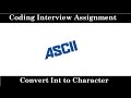 IQ 43: Convert an int to character