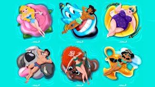 13 Disney Characters Chill' in the Pool
