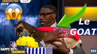Skip Bayless surprises Shannon Sharpe with a GOAT for his 50th birthday