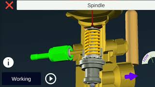 Valve construction of thermal expansion 3D