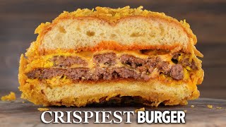 I made the CRISPIEST burger of my life, It's FIRE!