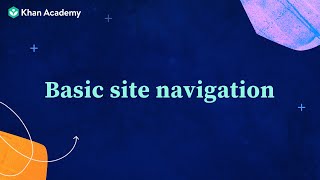 Khan for Educators: Basic site navigation