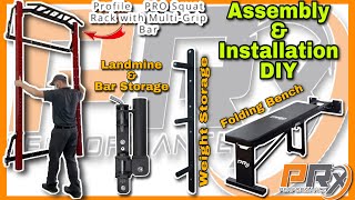 PRx Performance Squat Rack Home Gym Assembly & Installation DIY Step-By-Step Guide | Great Gift Idea