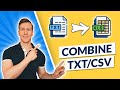 Convert the content from multiple TXT or CSV files into Excel using Python (Real-World Example)