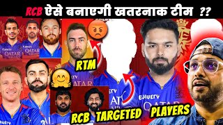 RCB Target Players 2025 IPL Mega Auction  | IPL 2025 RCB Auction Strategy | #ipl2025 #RCB #srh