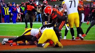 Myles Garrett hits Mason Rudolph with helmet! Browns vs Steelers. Full video
