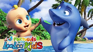 Bebê Tubarão (Baby Shark) - Música Infantil | LooLoo Kids Português