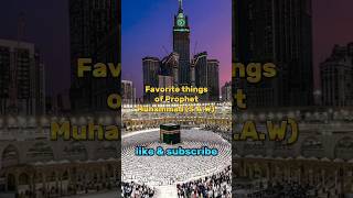 Favorite things of Prophet Muhammad [S.A.W.]❤ Part-1 ☪️ #shortsvideo #muhammadﷺ