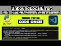 Python UnboundLocalError Solution | Fix