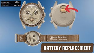 How To Change Battery OMEGA MoonSwatch Speedsmaster All Models Watch | Tutorial DIY