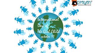 International Day of the Girl Child | 11th October | Prayan Animation Sudio