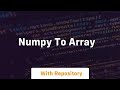 numpy to array