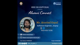 Alumni Connect with Mr. Arvind Gopal from Juspay