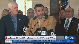 Texas newspapers including El Paso Times calls for removal of Texas Senator Ted Cruz