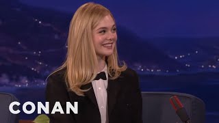 Elle Fanning Lies To Uber Drivers | CONAN on TBS