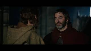 John Comyn Threatens Robert the Bruce at a Sacred Church (Outlaw King, 2018)