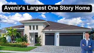 AVENIR PALM BEACH GARDEN’S LARGEST ONE STORY NEW CONSTRUCTION HOME | LUXURY HOUSE TOUR | FLORIDA