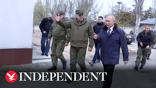 Putin visits Russian troops in Ukraine's Kherson and Luhansk regions