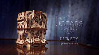 Ugears Games Deck Box with Titles 3D puzzle Wooden Model KIT