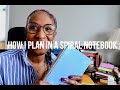 How I Plan in a Simple Spiral Notebook!
