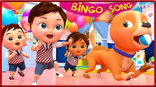 𝑵𝑬𝑾 Bingo Dog Song | More Kids Songs🎶| Banana Cartoon 3D Nursery Rhymes [HD]