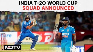 T20 WC 2024 India Squad |  India's T20 World Cup Squad Announced, Rohit Sharma To Captain,