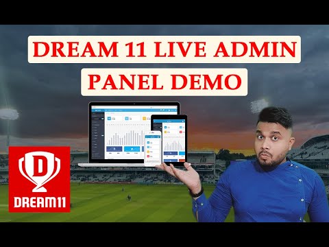 Panel de administración de demostración en vivo de la aplicación Fantasy Dream11 Dream11 Clone con panel de administración