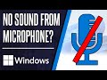 How to FIX Microphone Not Picking Up Sound/Voice on Windows 11 PC