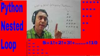 Python Nested Loop | Loop inside Loop | python pattern programs | Nested loops python 3 | CBSE XI