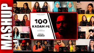 EMIWAY - 100 KADAM PE | Emiway Bantai | MULTI REACTION VIDEO MASHUP