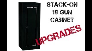 Stack-on 18 gun cabinet BEST UPGRADES!