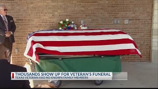 Funeral for Killeen veteran, public attends so he's not buried alone