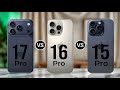 iPhone 17 Pro Vs iPhone 16 Pro Vs iPhone 15 Pro || Full Specs Comparison