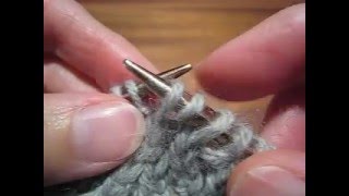 Reversible Knit Lace Right-Leaning Decrease