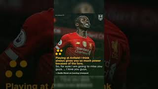 Sadio Mané says goodbye to Liverpool fans ❤️ #shorts #transfer #mane