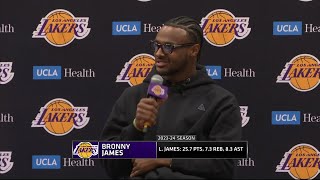 Bronny James & Dalton Knecht Lakers Introductory Press Conference