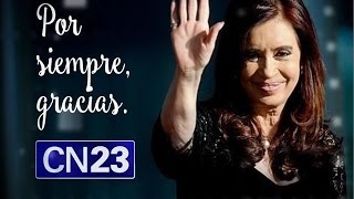 Canal de TV oficialista despide a Cristina con un clip de agradecimiento