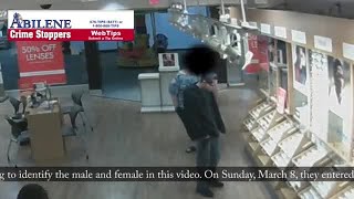 Abilene PD asking for help identifying eyeglass theft suspects
