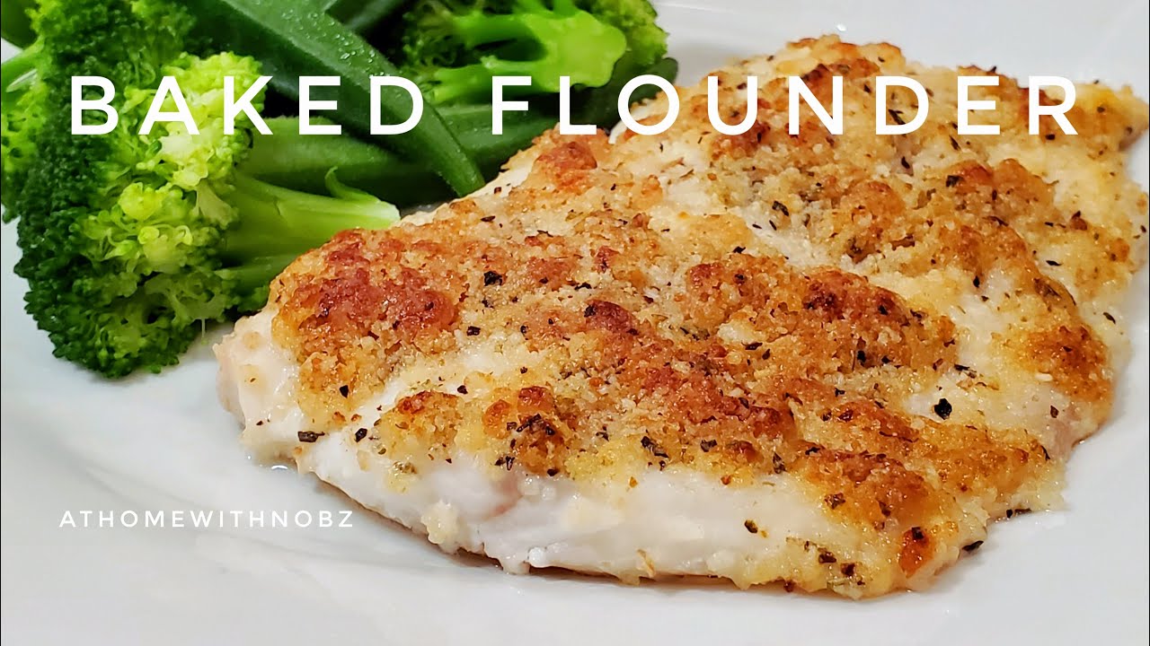 Easy OVEN BAKED FISH RECIPE | FLOUNDER AthomewithNobz - YouTube