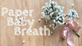 Realistic looking Baby Breath / DIY Paper Flower / Handmade Paper Crafts