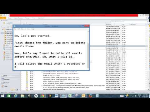 Delete all emails before/after a certain date in Outlook Delete all emails before/after a certain date in Outlook