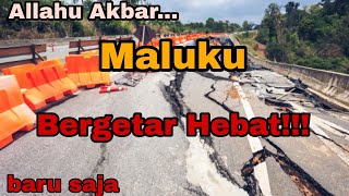 Gempa Bumi Hari Ini.  warga berhamburan!! Gempa Kuat!!!  Baru saja mengguncang wilayah Maluku tengah