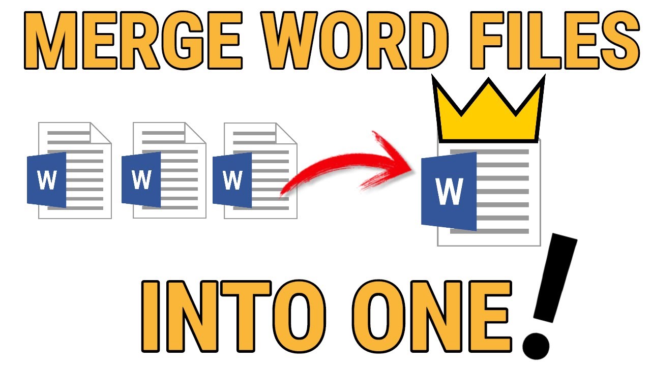 How To Merge Multiple Word Documents Into One In Seconds! - YouTube