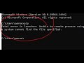 SOLVED Fatal error in launcher Unable to create process