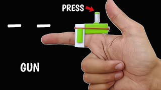 DIY Mini Paper Gun | How To Make A Paper Finger Gun