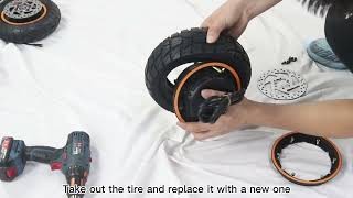 KuKirin G2 Max - Inner tube and Tire of the Rear Wheel Replace Tutorial