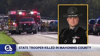 Ohio State Highway Patrol honors trooper killed in line of duty in Mahoning County near Youngstown