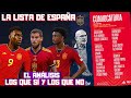 LA LISTA DE ESPAÑA, ANÁLISIS. SAMU OMORODIÓN NO, ÍÑIGO MARTÍNEZ NO, FERRAN Y JOSELU SÍ...EL ANÁLISIS